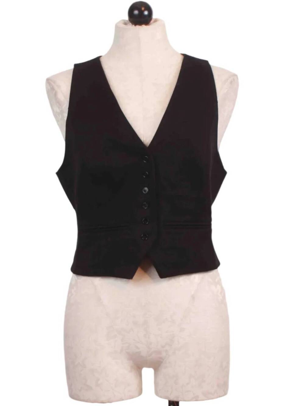 NEW FAVORITE DAUGHTER women's favorite v-neck vest in black